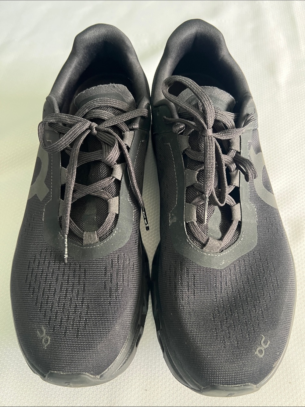 On Running cloudmonsters Men's Black Knit Athletic Sneakers size 11